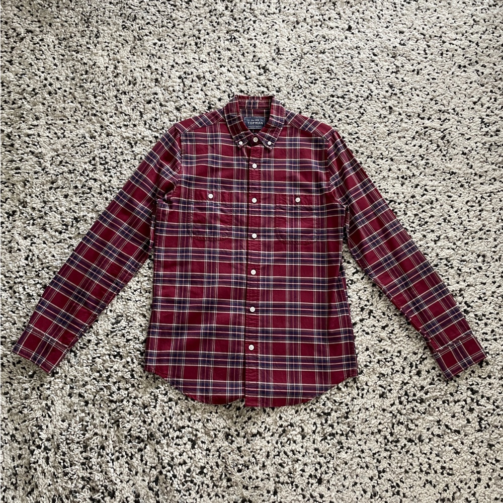 Topman Flannel Dress Shirt